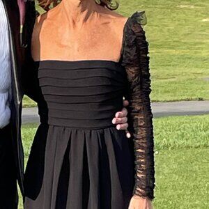 Self - Portrait Black Midi Dress